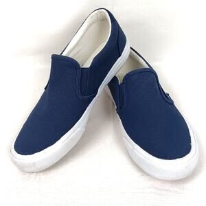 J. Crew Cotton Canvas Slip-On Sneakers Size 8